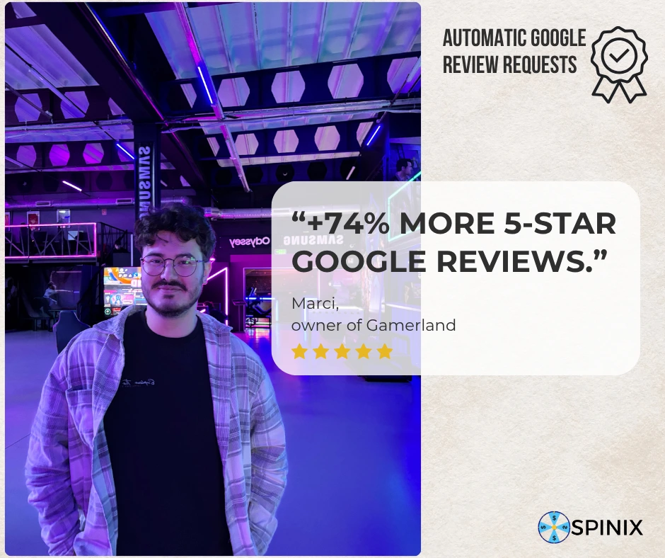 Client result – Gamerland Google review growth